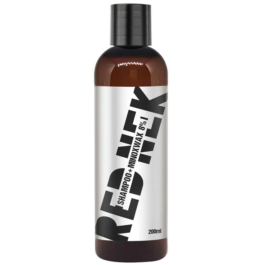 SHAMPOO + MINOXWAX 8% CRESCIMENTO CAPILAR ANTI QUEDA 200ML RED NEK