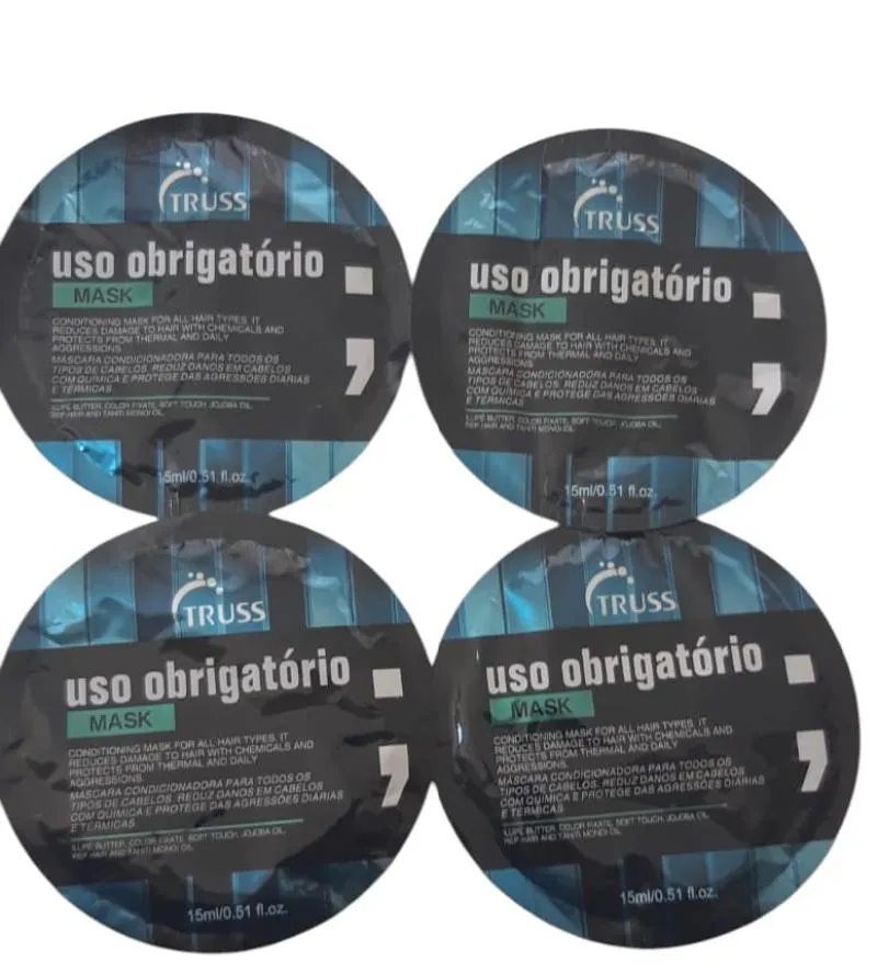 TRUSS USO OBRIGATóRIO 4 SACHê MáSCARA REPOSIçãO LIPíDICA15ML