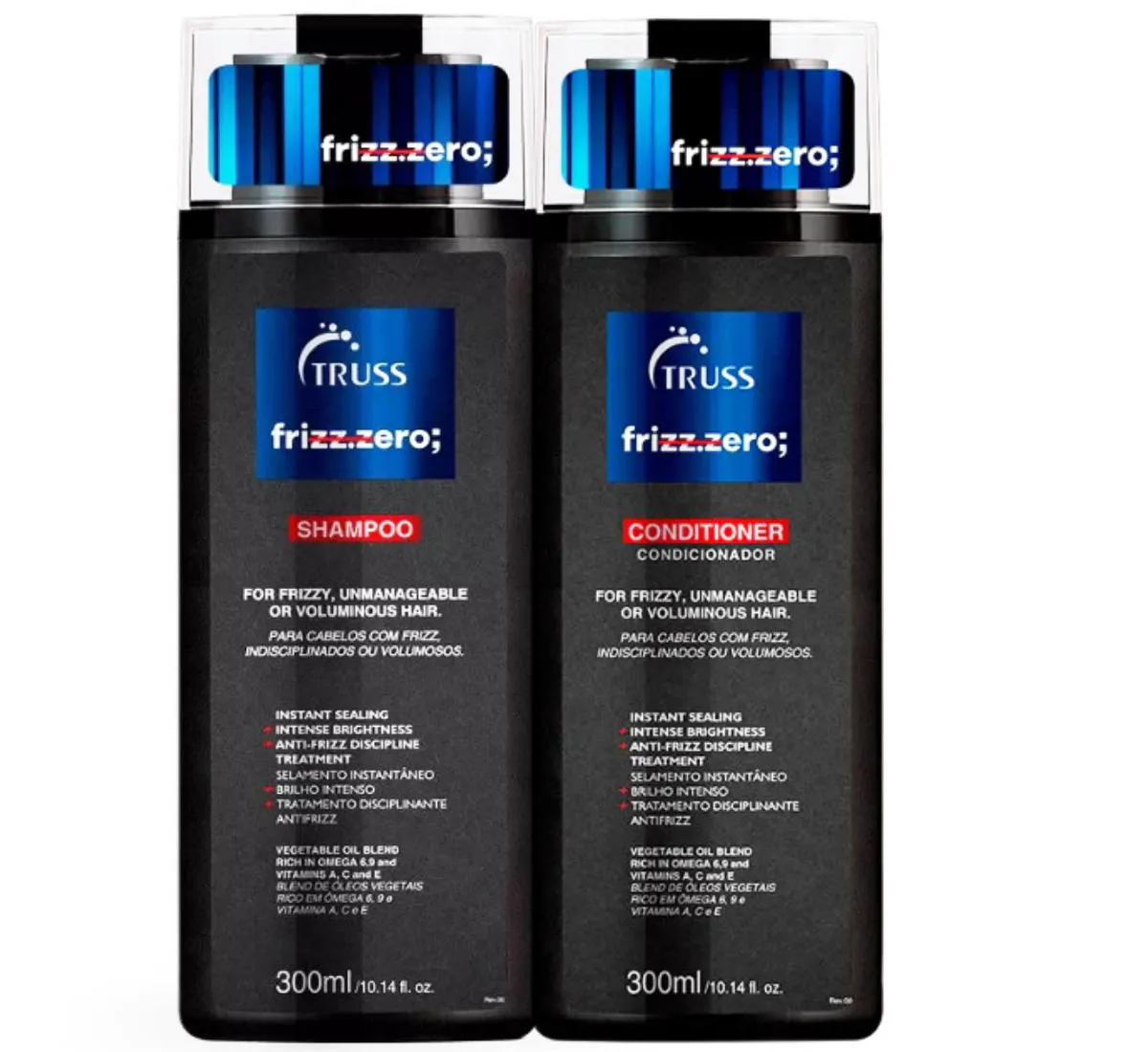 TRUSS FRIZZ ZERO SHAMPOO E CONDICIONADOR ANTI FRIZZ - 300ML