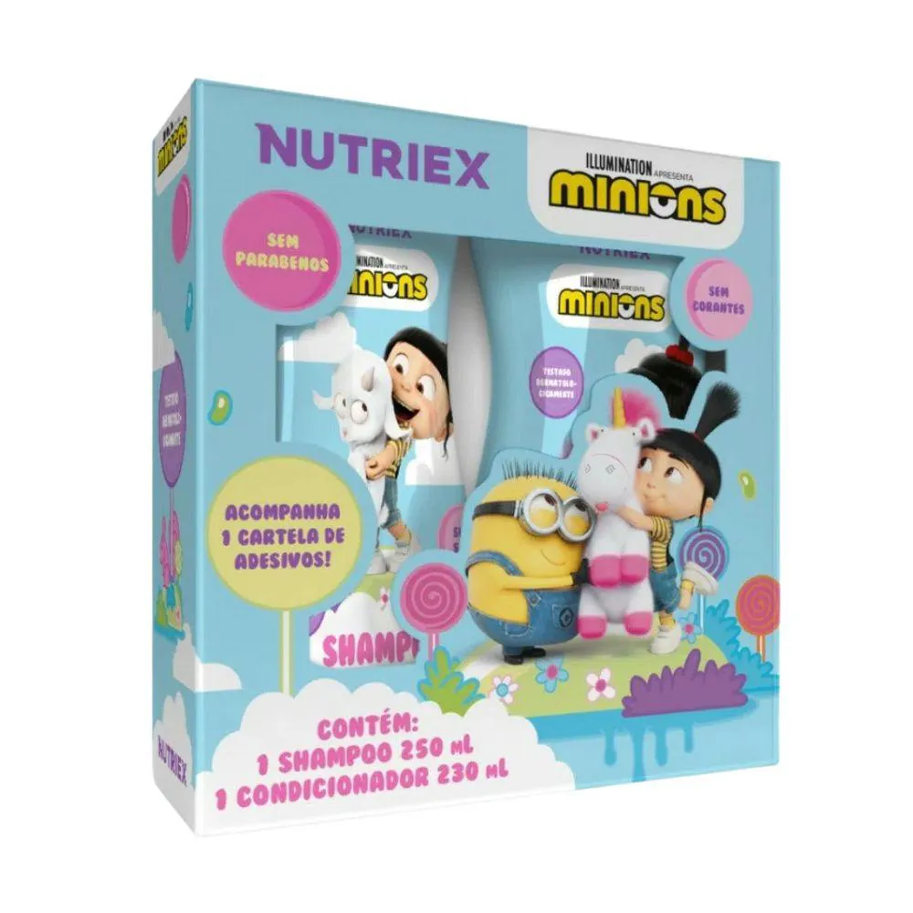KIT MINIONS AGNES (SHAMPOO 250ML + CONDICIONADOR 230ML)