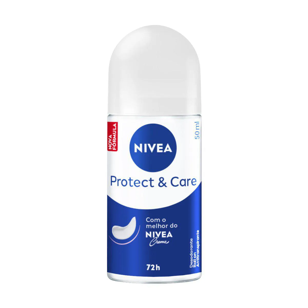 Desodorante Antitranspirante Roll On Nivea Protect & Care Feminino 48h 50ml