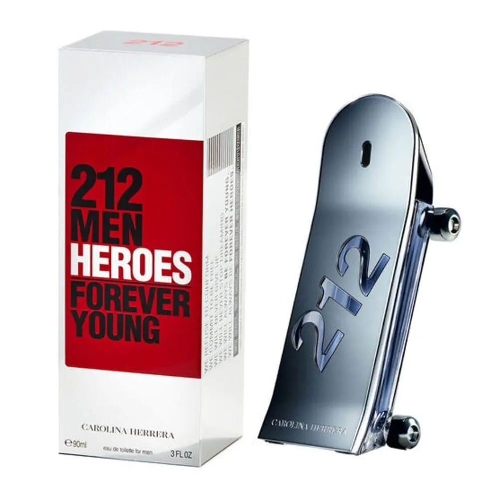 212 HEROES CAROLINA HERRERA PERFUME MASCULINO EAU DE TOILETTE 90 ML
