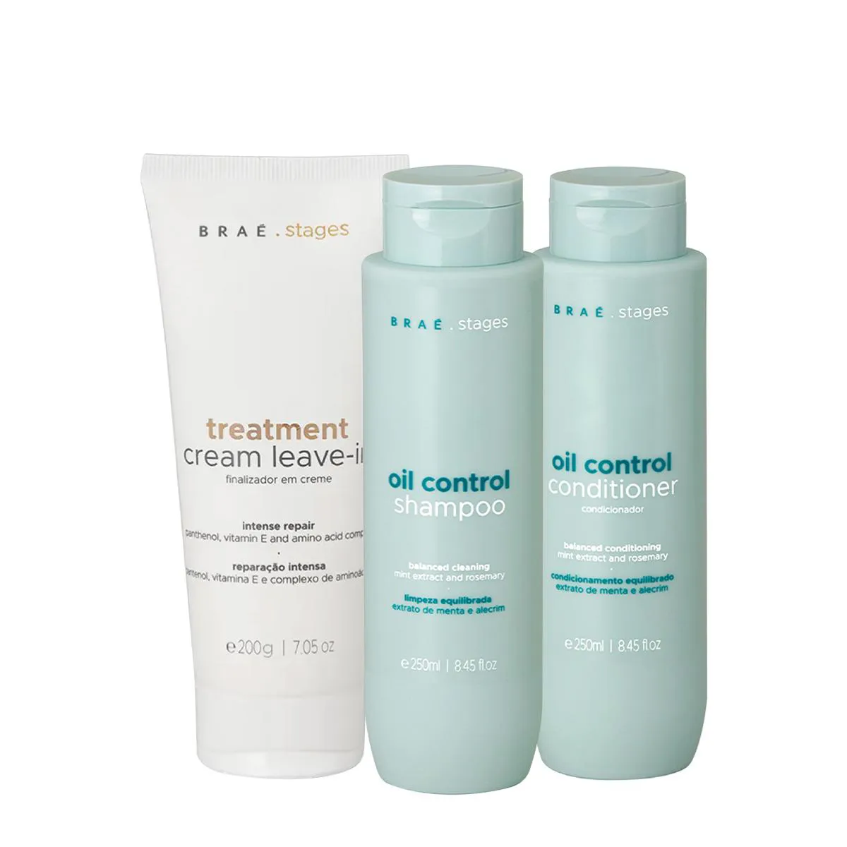 KIT BRAé STAGES OIL CONTROL DUO LEAVE-IN (3 PRODUTOS)