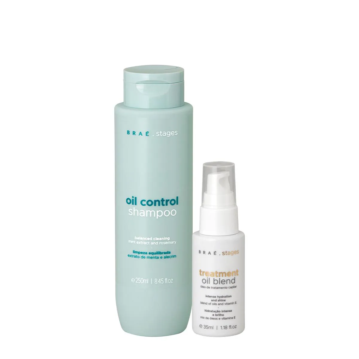 KIT BRAé STAGES OIL CONTROL SHAMPOO OIL (2 PRODUTOS)