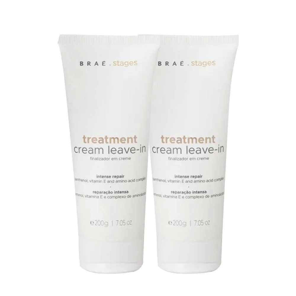 KIT BRAé STAGES TREATMENT CREAM LEAVE-IN EXTRA (2 UNIDADES)