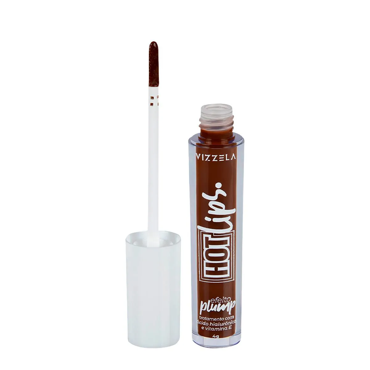 VIZZELA HOT LIPS BROWN - GLOSS LABIAL 4G