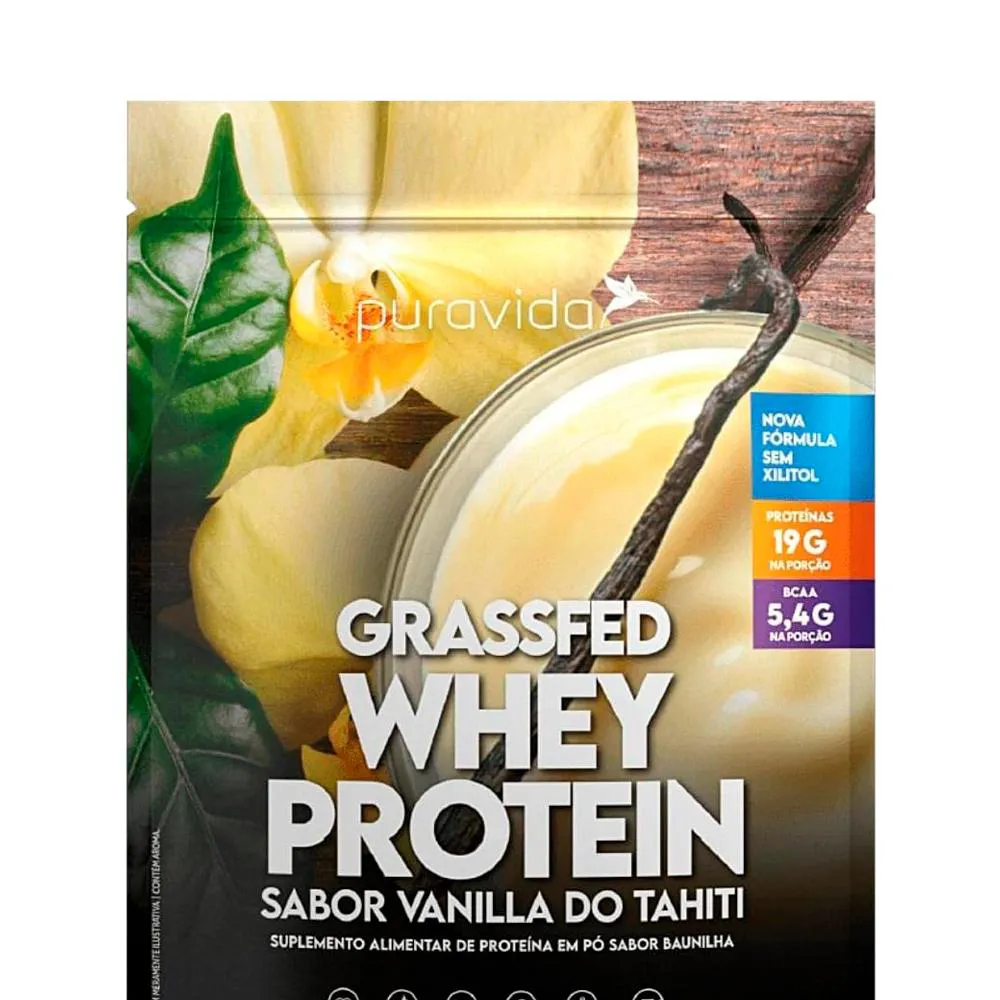 GRASSFED WHEY PROTEIN PURAVIDA (450G) VANILLA DO TAHITI