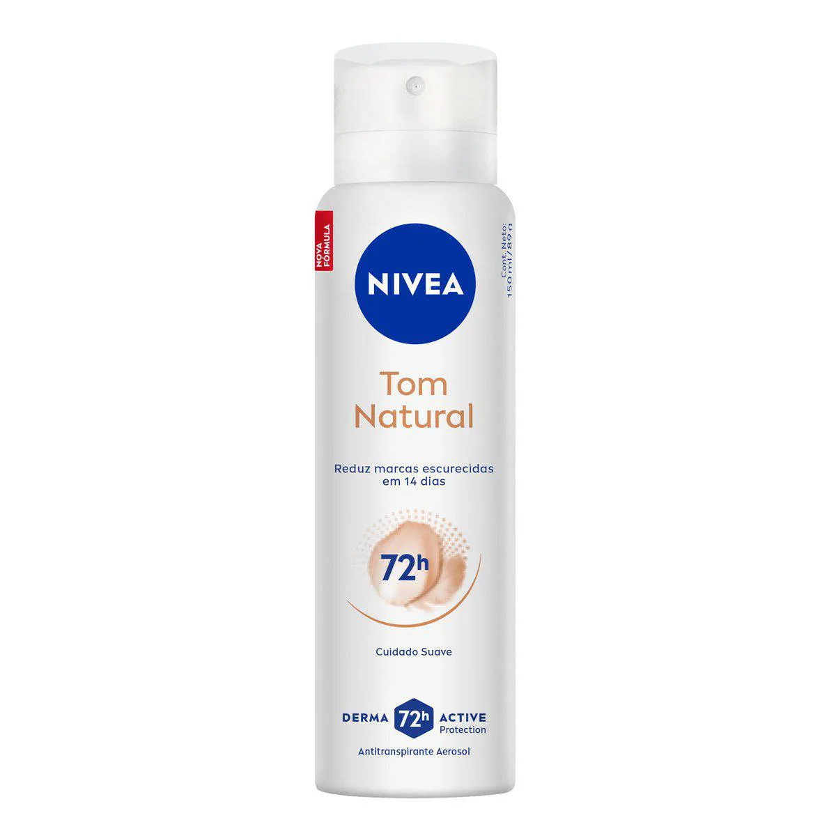 Desodorante Antitranspirante Aerosol Nivea Tom Natural Feminino 48h 150ml