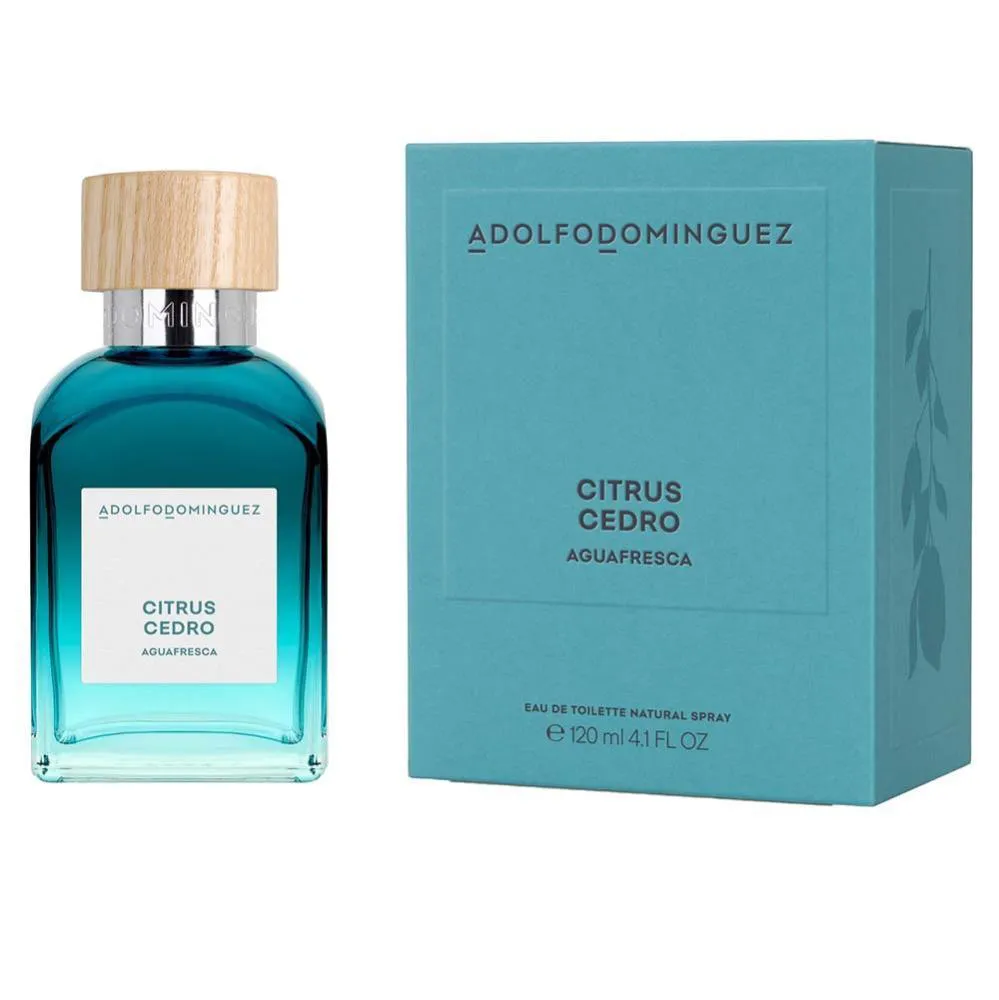 ADOLFO DOMINGUEZ AGUA FRESCA CITRUS CEDRO MASCULINO EAU DE TOILETTE 120 ML