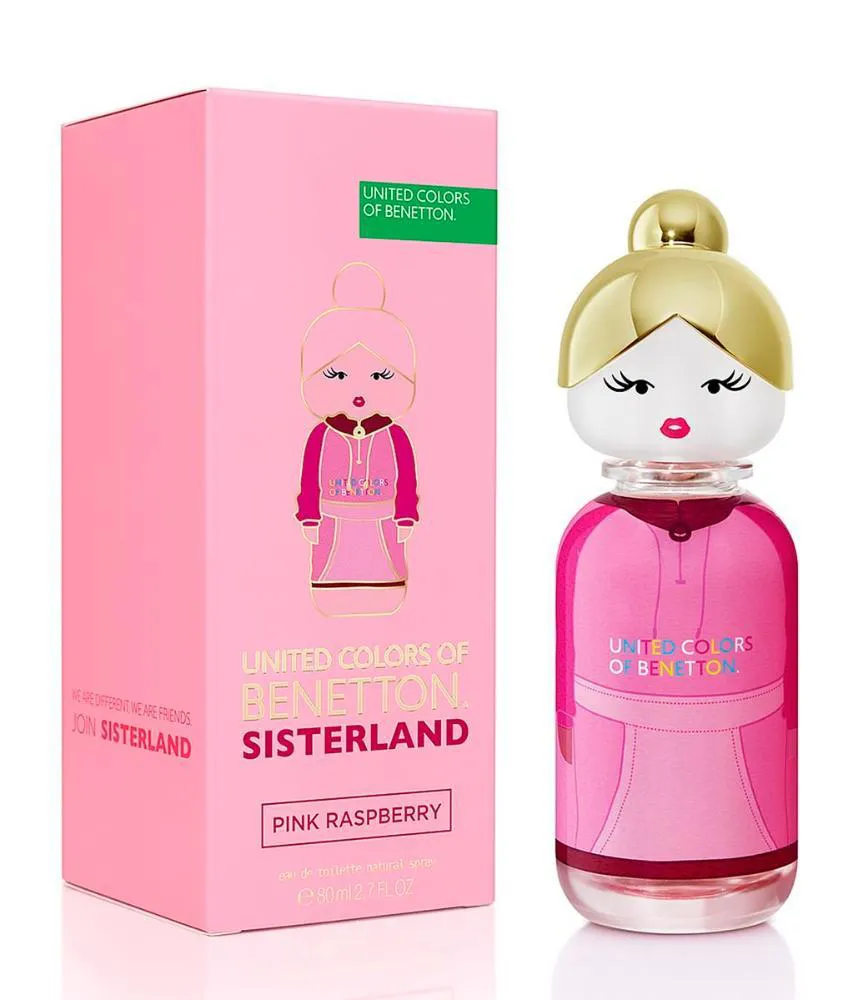 PINK RASPBERRY SISTERLAND UNITED COLORS OF BENETTON PERFUME FEMININO EAU DE TOILETTE 80 ML
