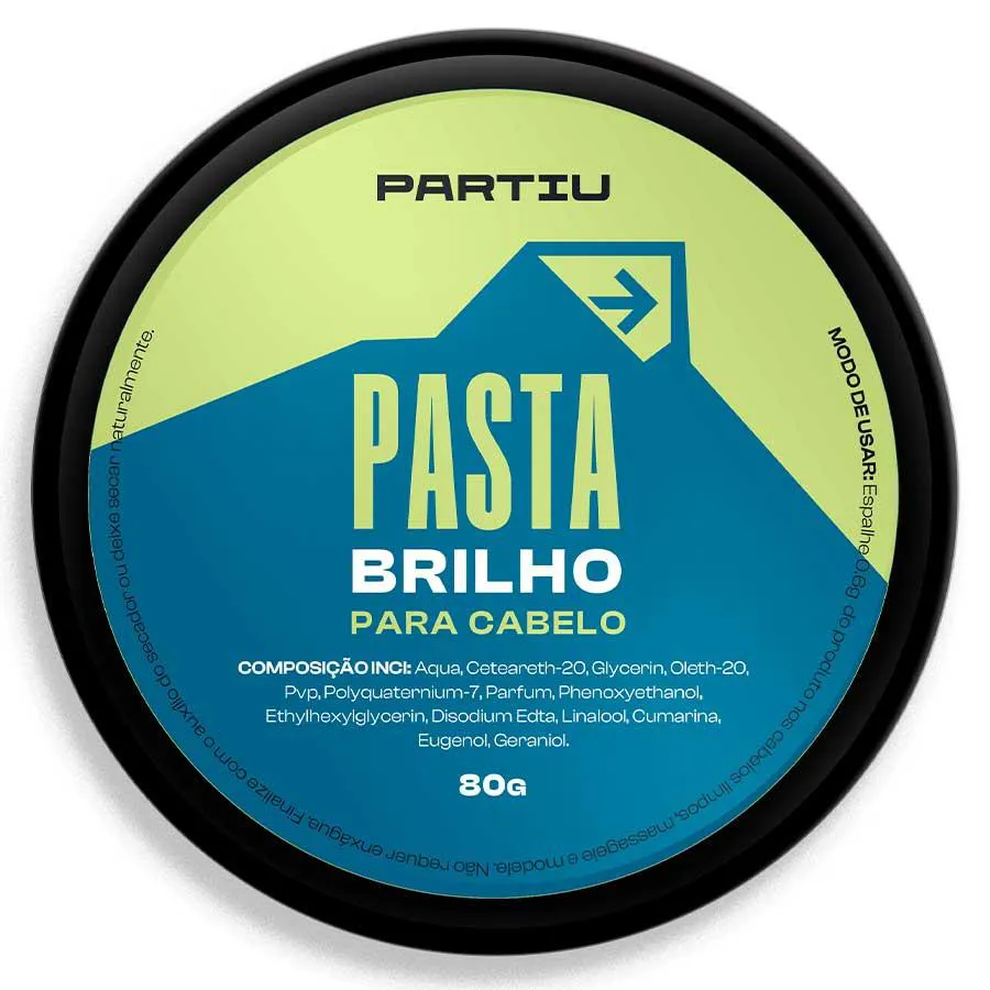 PASTA BRILHO PARA CABELO VIVAZ POMADA EFEITO MOLHADO 80G PARTIU