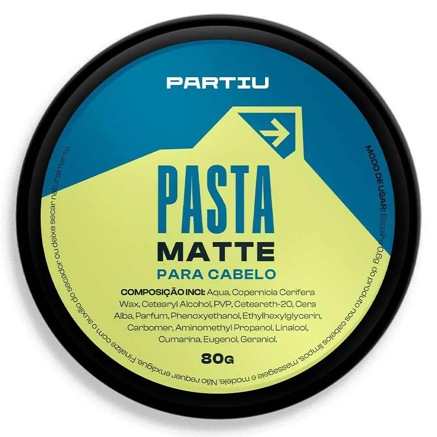 PASTA MATTE PARA CABELO VIVAZ POMADA EFEITO SECO 80G PARTIU
