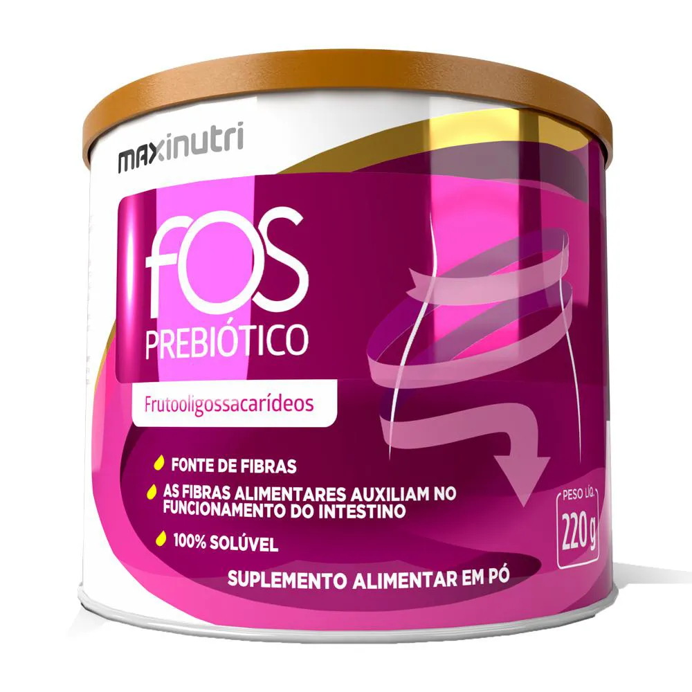 SUPLEMENTO FOS RICO EM FIBRA PREBIOTICA LATA 220G MAXINUTRI