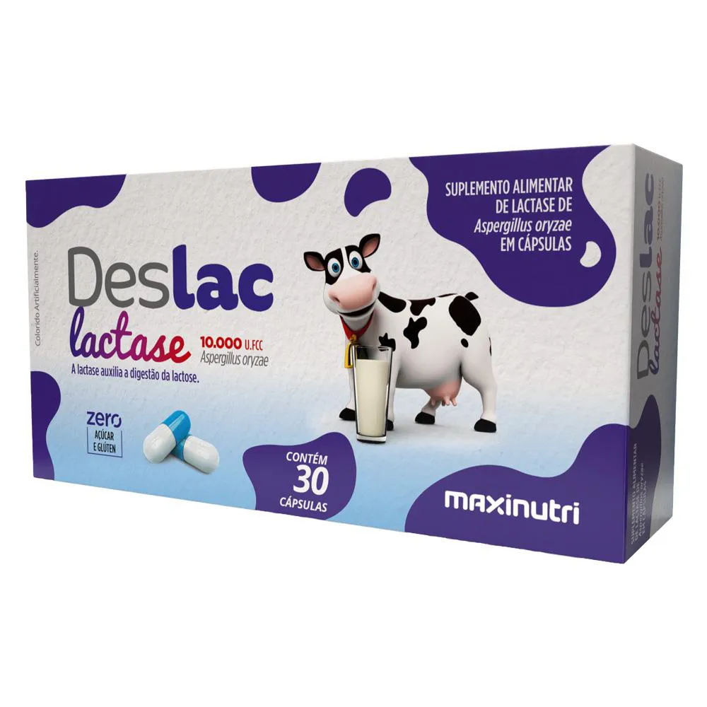 DESLAC LACTASE 10.000 FCC 30 CáPSULAS MAXINUTRI