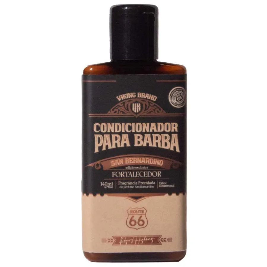CONDICIONADOR PARA BARBA SAN BERNARDINO FORTALECEDOR ROUTE 66 140ML VIKING