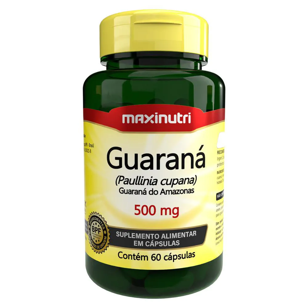 GUARANá 60 CáPSULAS MAXINUTRI