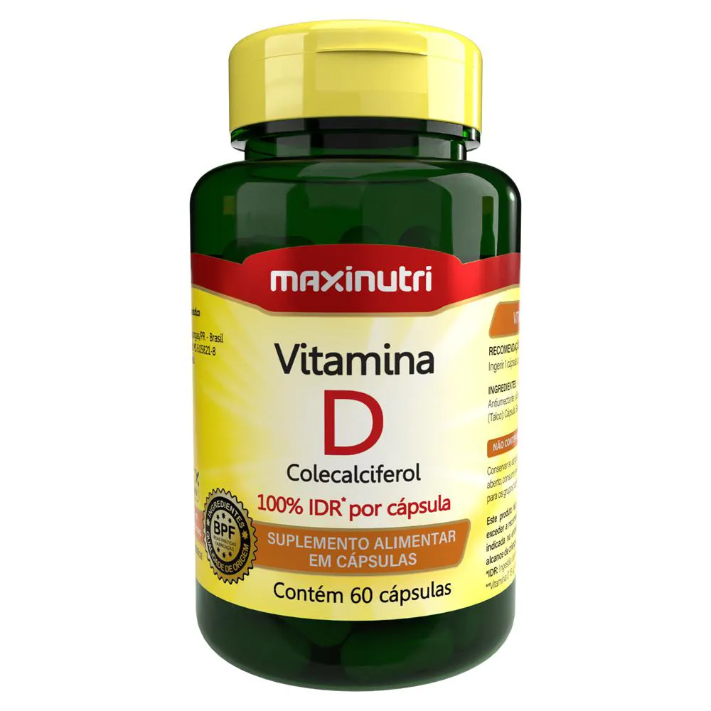 VITAMINA D 100% IDR 60 CáPSULAS MAXINUTRI