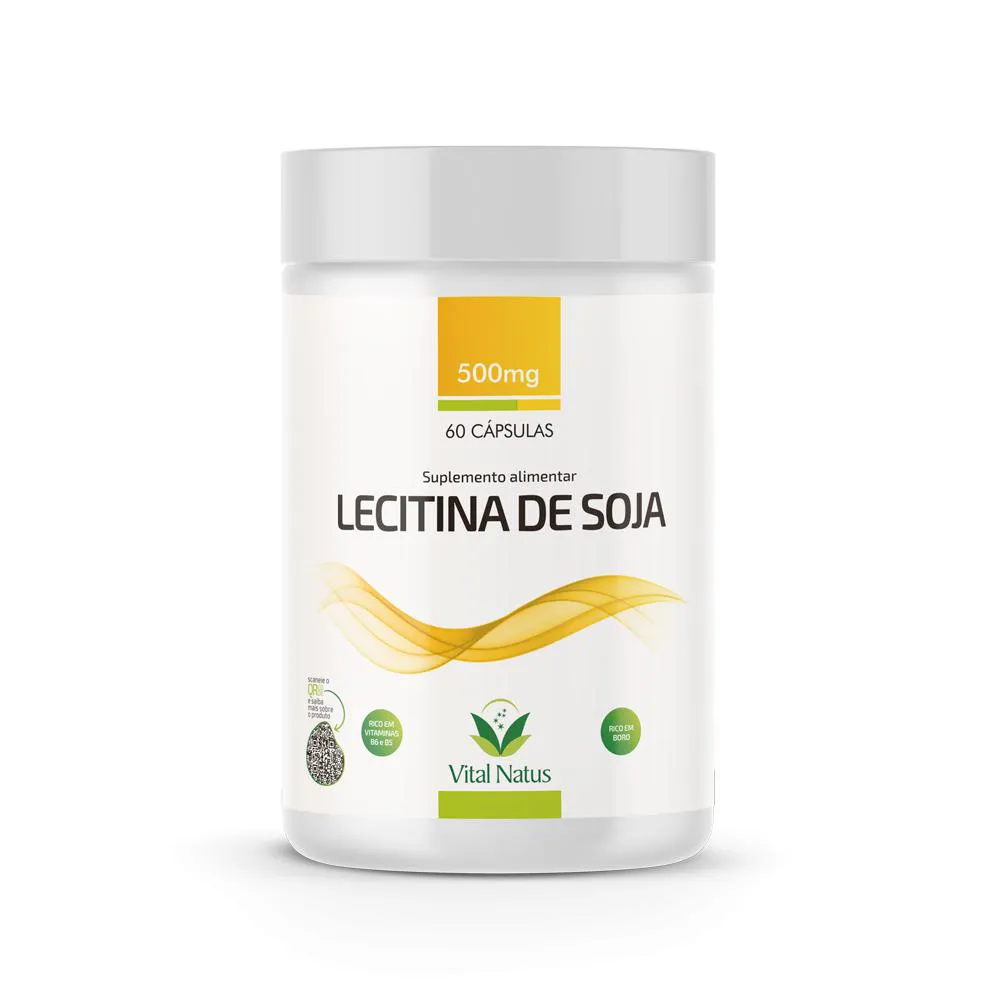 LECITINA DE SOJA + BORAX + VITAMINAS 500MG C/ 60 CÁPSULAS