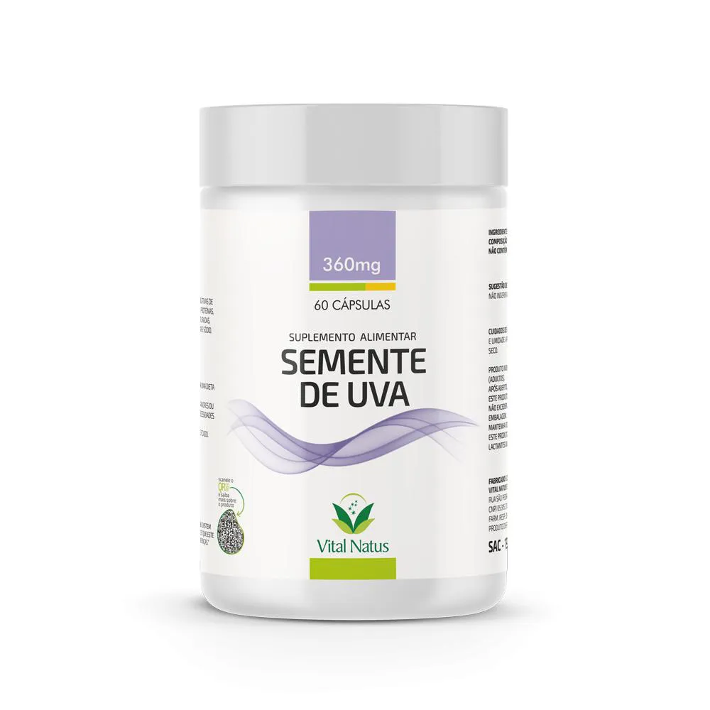 SEMENTE DE UVA 360MG C/ 60 CAPSULAS