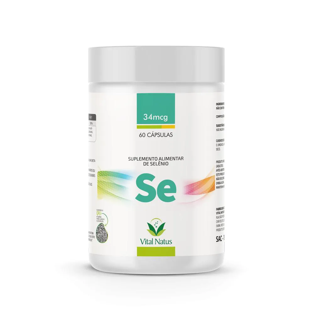 SELENIO QUELATO 34MCG C/ 60 CAPSULAS