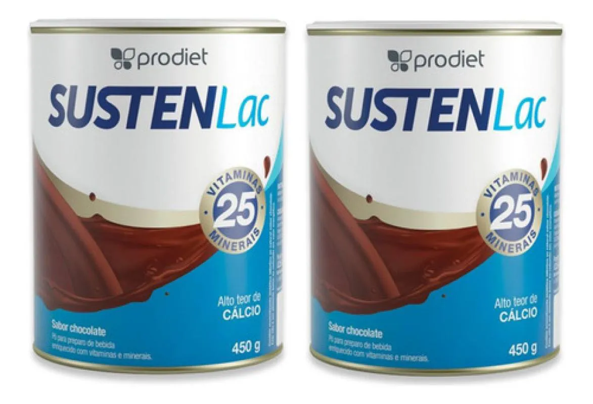 KIT 2 UN SUSTENLAC 400G SABOR CHOCOLATE COMPLEMENTO PRODIET