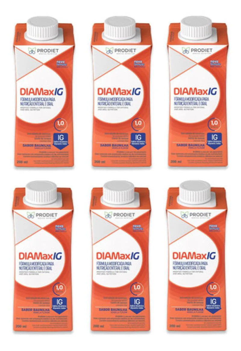 KIT 6UN DIAMAX IG 200ML 1.0KCAL/ML DIETA BAUNILHA PRODIET