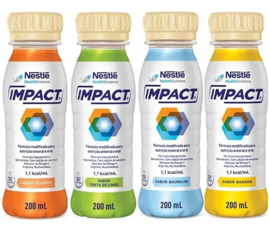 IMPACT 200ML SABORES NESTLE PACK 24 UNIDADES ESCOLHA SABOR Pêssego