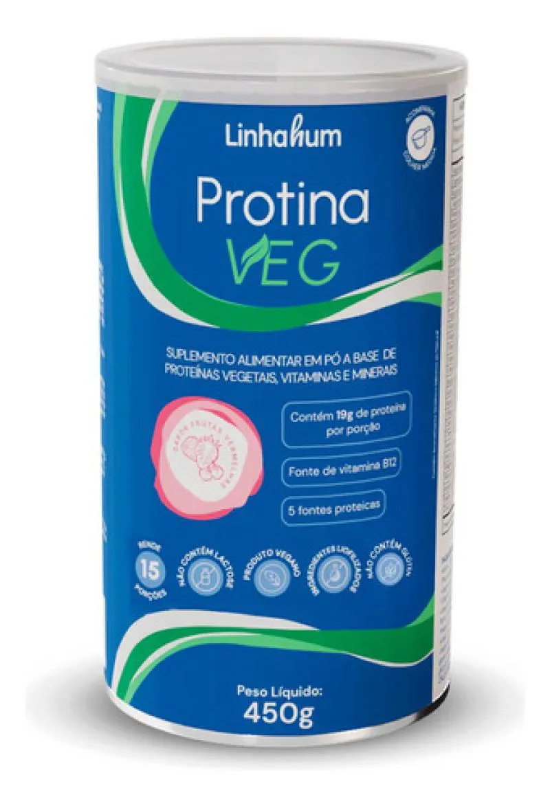 PROTEINA VEGANA PROTINA VEG MIX VITAMINAS MINERAIS LINHAHUM