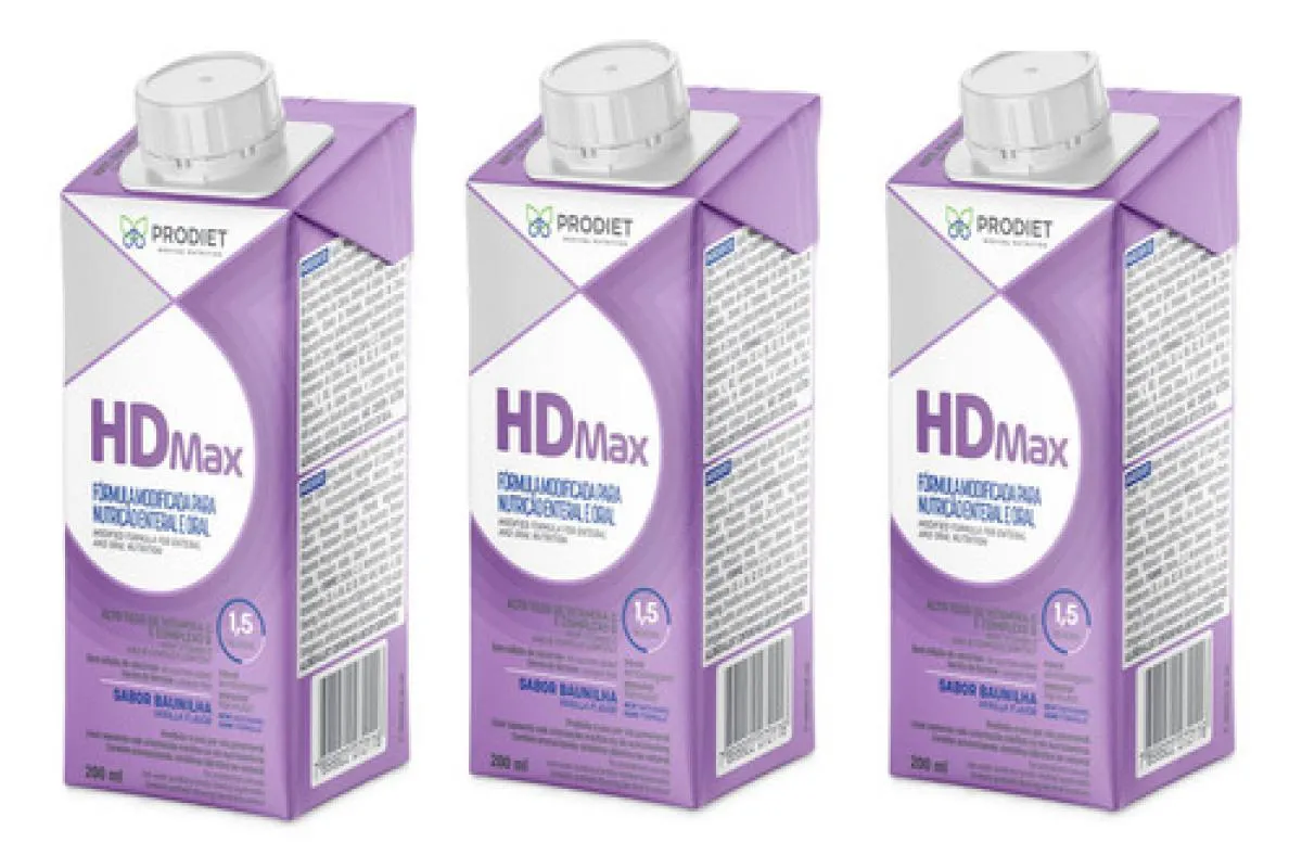 KIT 3 UN HDMAX 200ML DIETA ENTERAL SABOR BAUNILHA PRODIET Roxo
