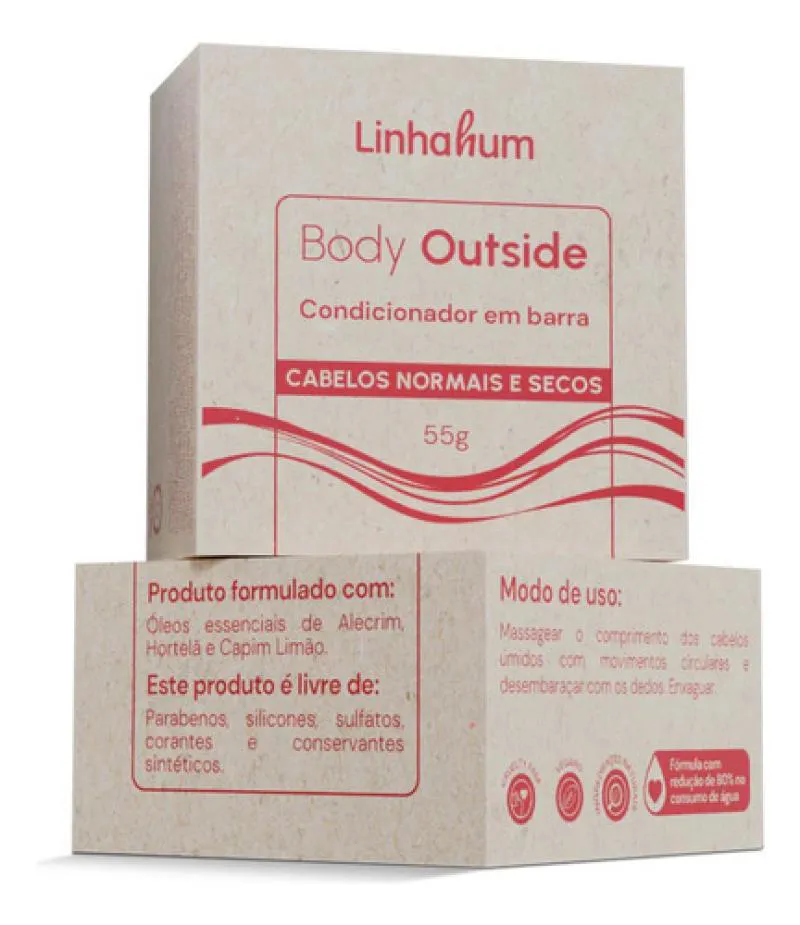 CONDICIONADOR BARRA BODY OUTSIDE NORMAL SECO 55G LINHAHUM