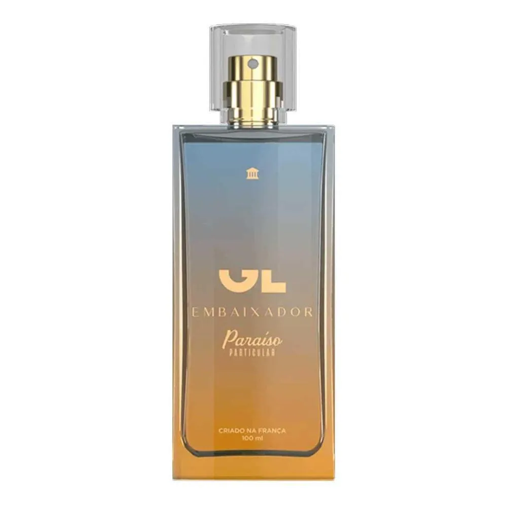 PERFUME GUSTAVO LIMA GL EMBAIXADOR PARAISO PARTICULAR DEO COLôNIA MASCULINO 100  ML