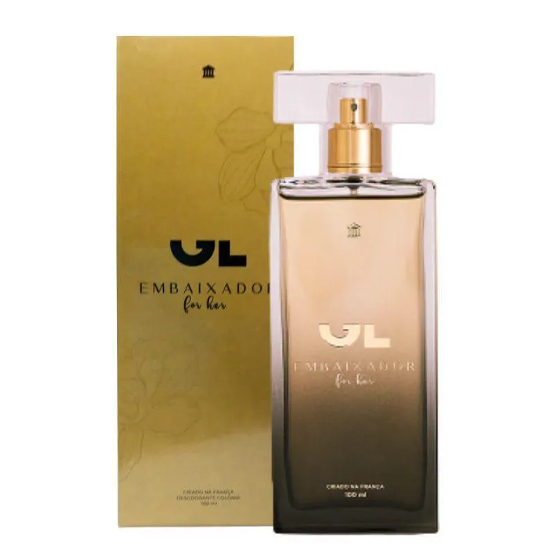 PERFUME GUSTAVO LIMA GL EMBAIXADOR DEO COLôNIA FEMININO 100  ML