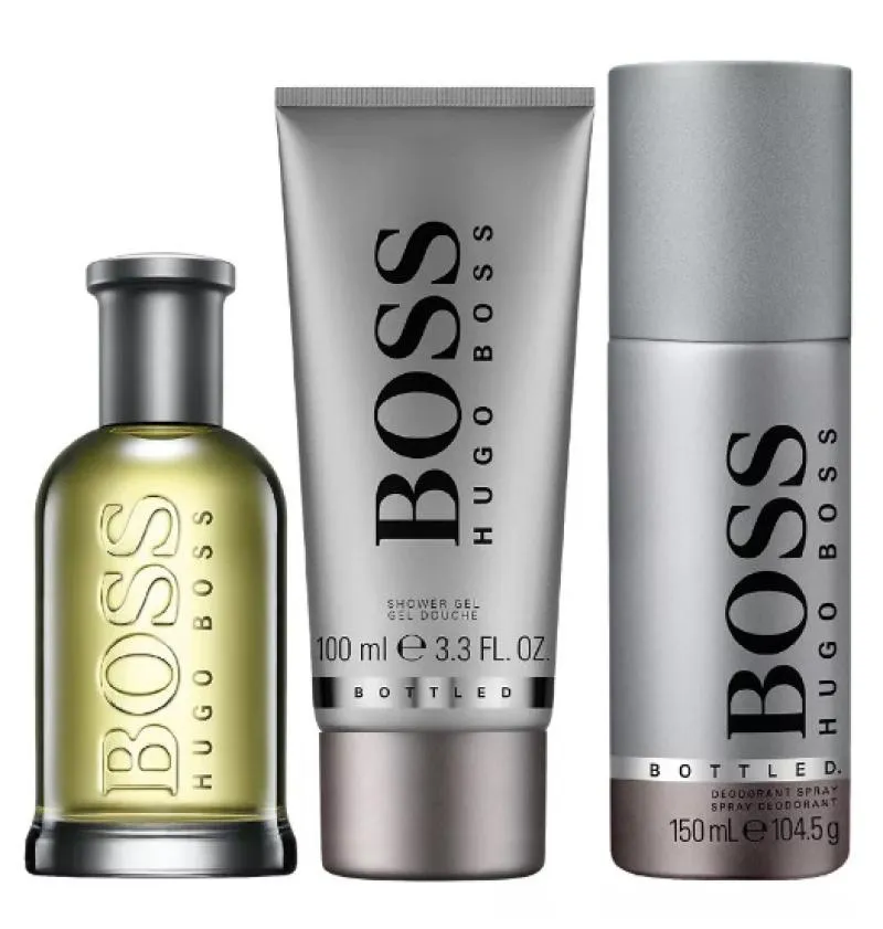 COFFRET HUGO BOSS EDT 100ML + SHOWER GEL 100ML + DEODORANTE SPRAY 150ML