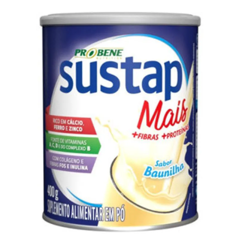KIT  DE 4 SUSTAP MAIS BAUNILHA 400 G