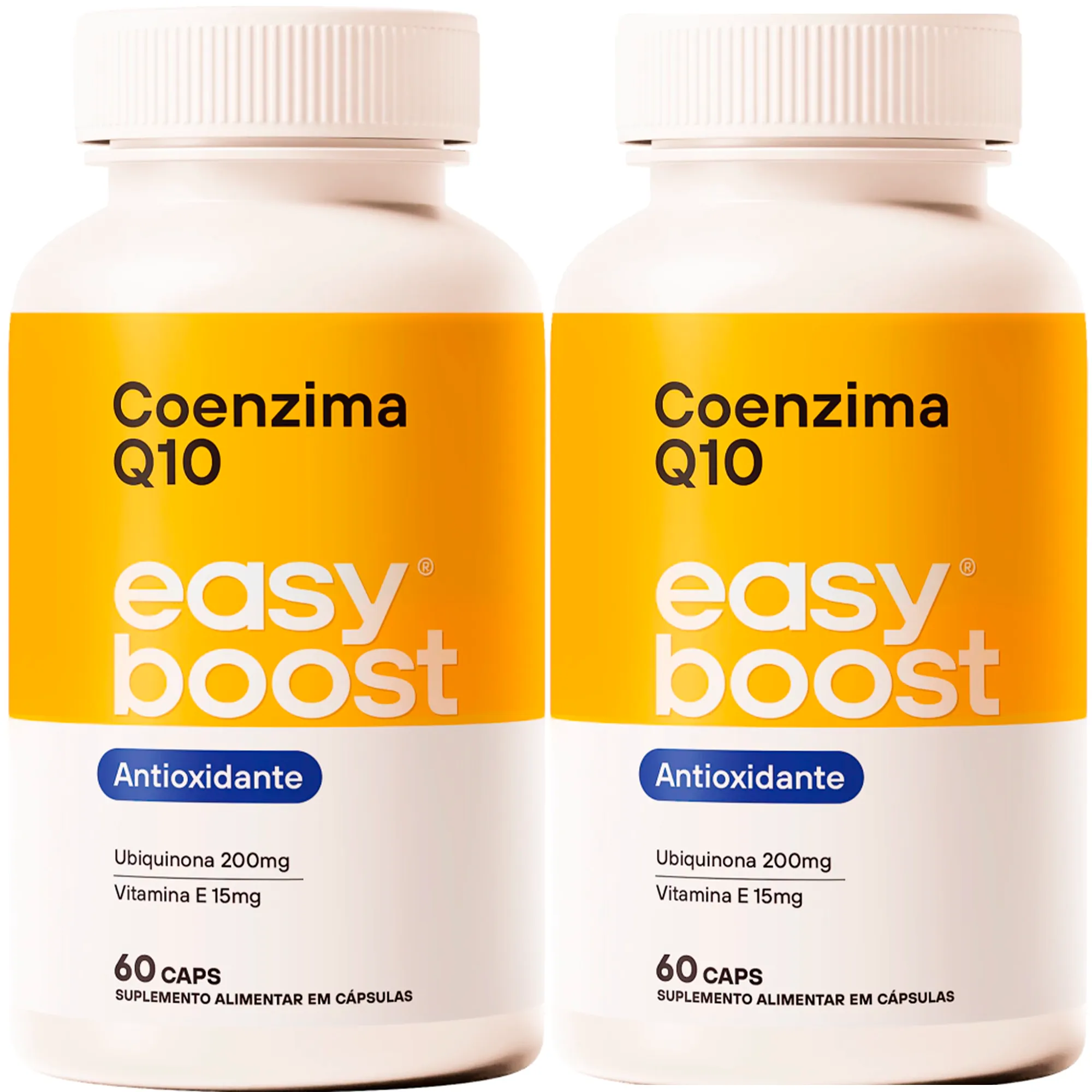 Kit 2x Coenzima Q10 200mg Easy Boost Vitamina E Tcm 120 Cápsulas 