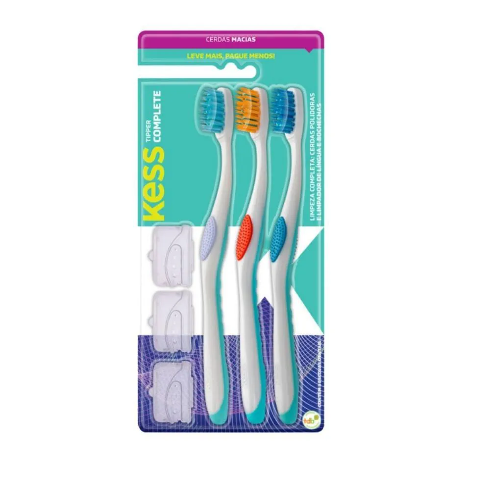ESCOVA DENTAL TIPPER COMPLETE KESS BELLIZ C/3