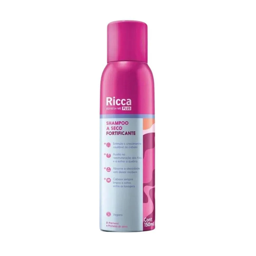 SHAMPOO A SECO FORTIFICANTE BELLIZ RICCA REFRESH ME PLUS 150ML