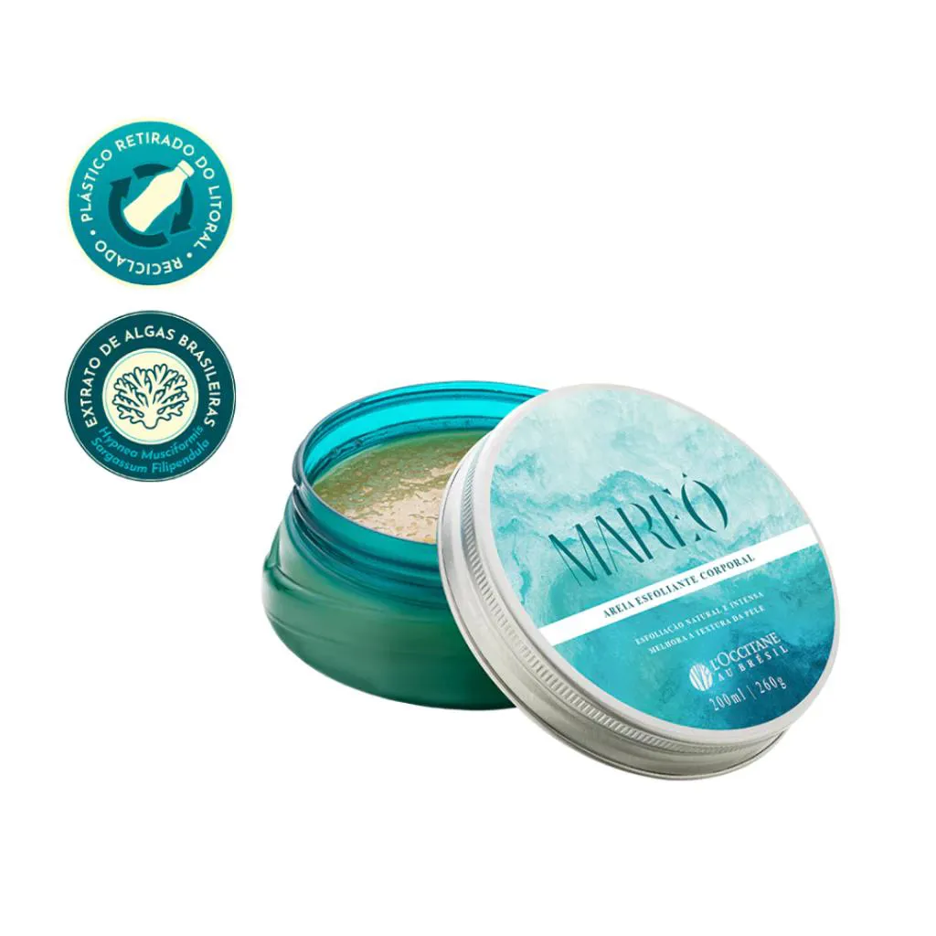 AREIA ESFOLIANTE CORPORAL MAREô LOCCITANE AU BRéSIL 200ML
