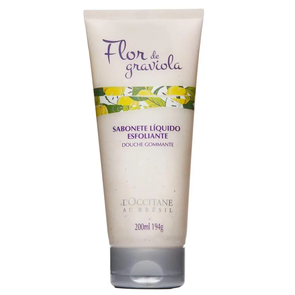 SABONETE LíQUIDO ESFOLIANTE FLOR DE GRAVIOLA LOCCITANE AU BRéSIL 200ML