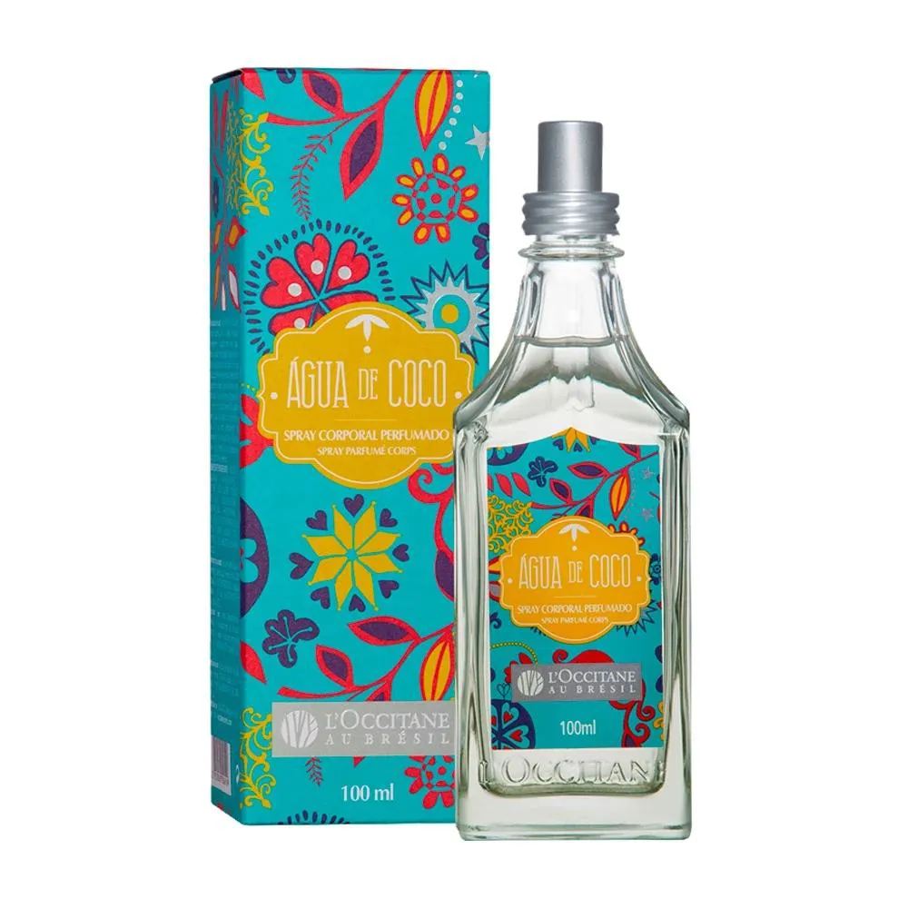 SPRAY CORPORAL PERFUMADO ÁGUA DE COCO LOCCITANE AU BRéSIL 100ML