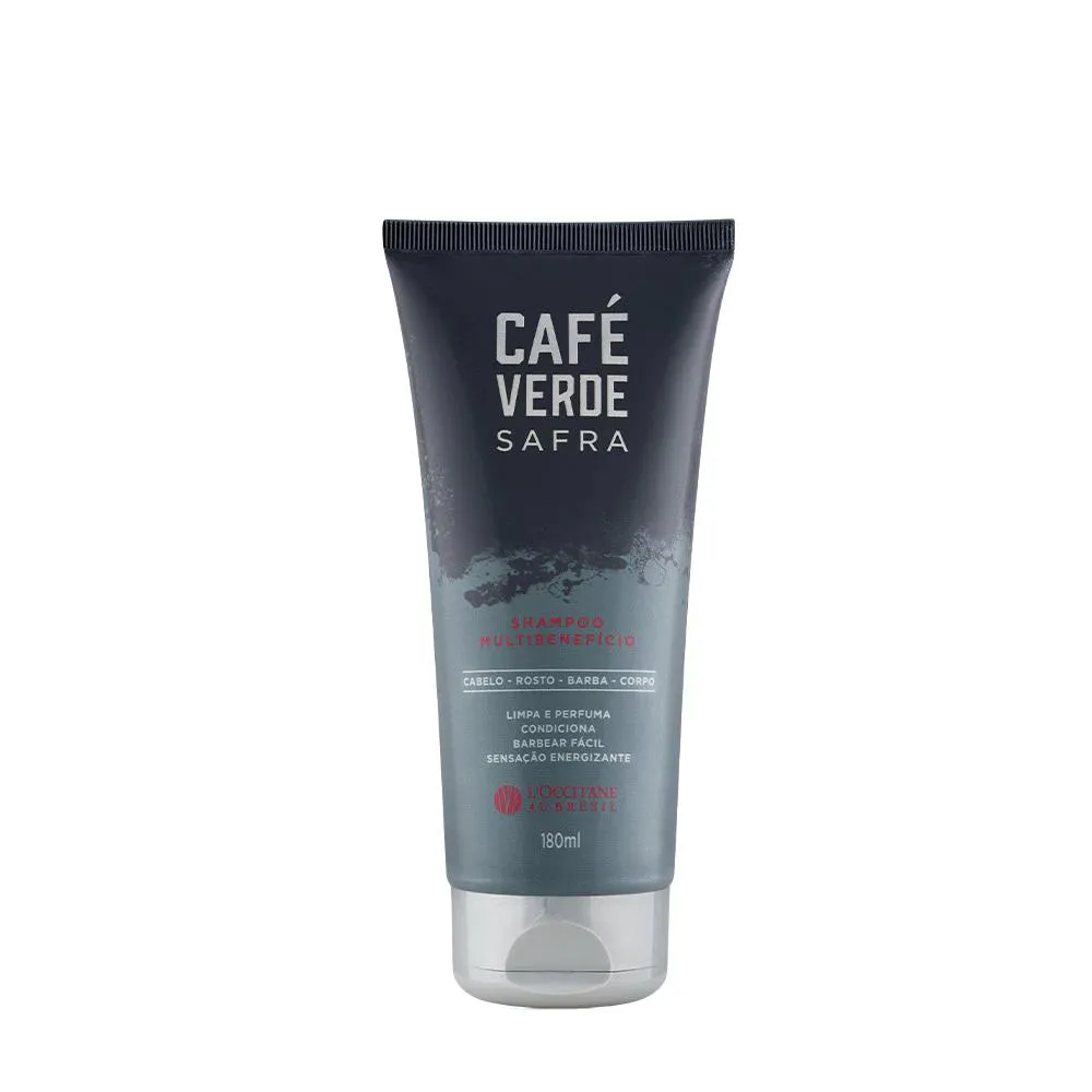 SHAMPOO MULTIBENEFíCIO CAFé VERDE SAFRA LOCCITANE AU BRéSIL 180ML