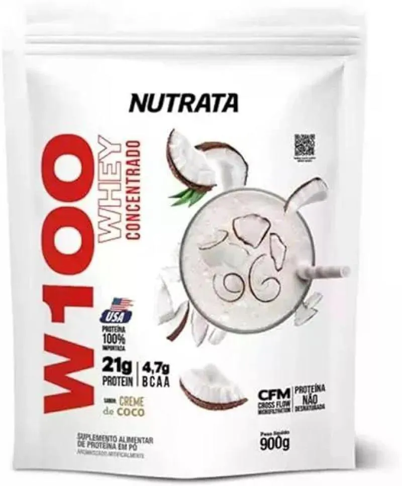 WHEY 100% NUTRATA CREME DE COCO REFIL 900G