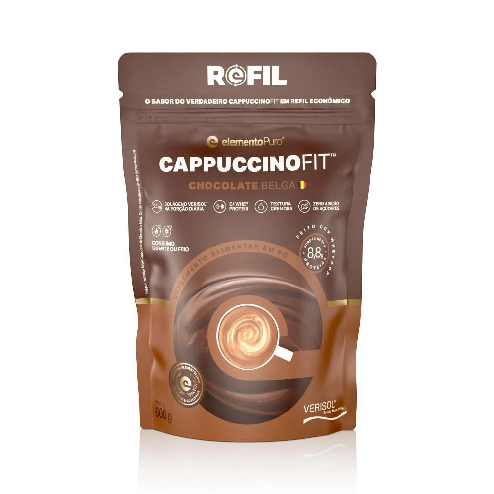 REFIL CAPPUCCINOFIT CHOCOLATE BELGA 600G
