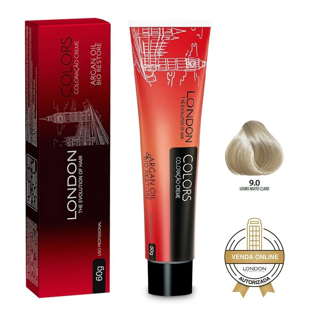 LONDON COLORACAO 60G - 9.0 LOURO MUITO CLARO