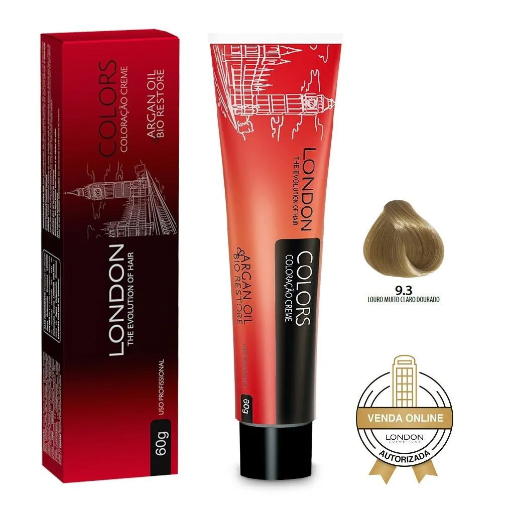 LONDON COLORACAO 60G - 9.3 LOURO MUITO CLARO DOURADO