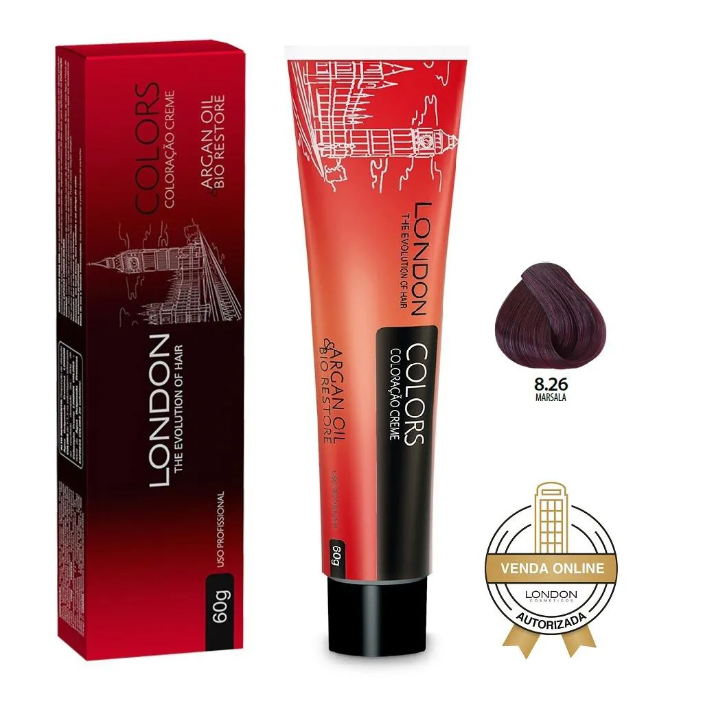 LONDON COLORACAO 60G - 8.26 MARSALA