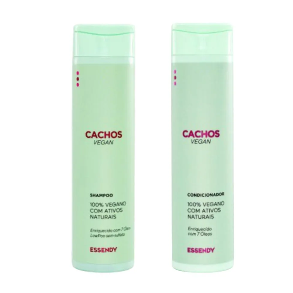 KIT ESSENDY CACHOS VEGAN SHAMPOO + CONDICIONADOR 250 ML