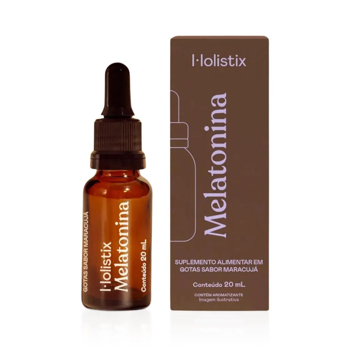 MELATONINA EM GOTAS SABOR MARACUJá HOLISTIX 20ML