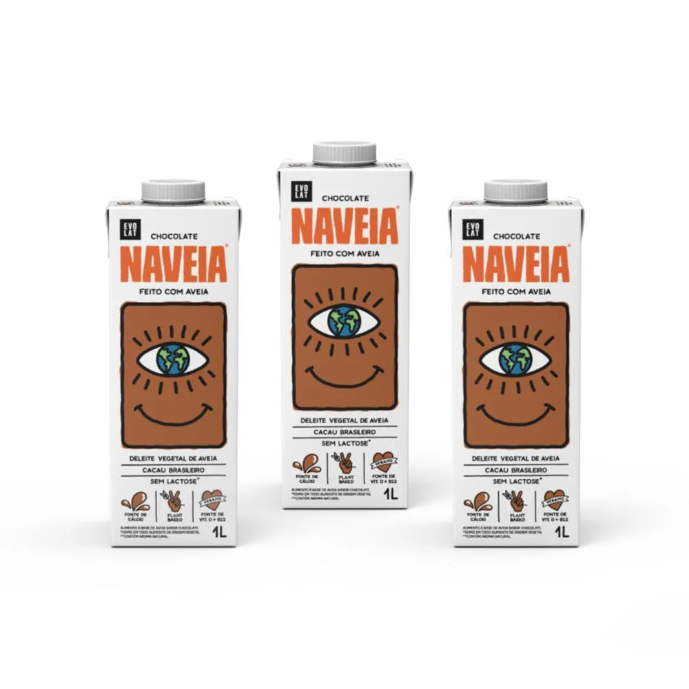 KIT 3X BEBIDA VEGETAL NAVEIA CHOCOLATE 1L