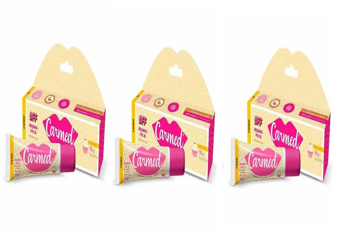 KIT C/3 CARMED BEIJINHO BFF FPS 30 10 GRAMAS
